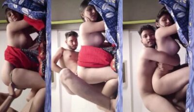 Desi Girl in Doggy Style Saree Fucking