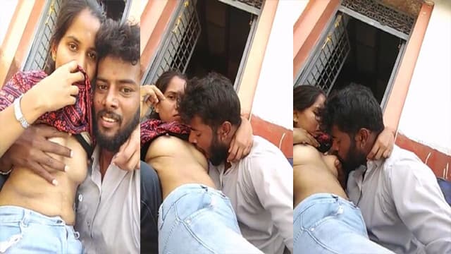 Indian Girl Boobs Sucking Outdoor Video
