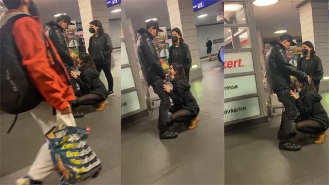 Indian Lovers Caught Metro Station Sex Video