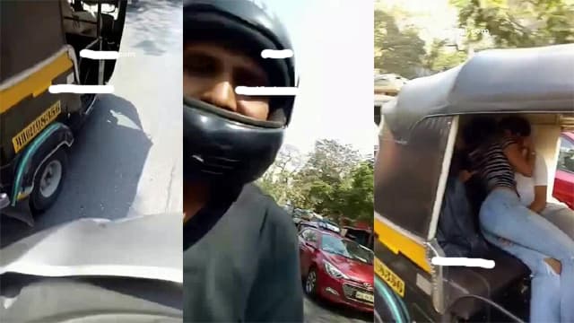 Rickshaw Chod Diya – Traffic Jam Viral MMS