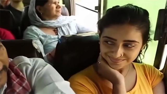 Modern Girl Boobs Grabbed By Villager In Moving Bus