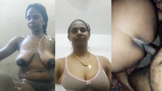 Tamil Aunty Nude Bathing Fucking And Licking MMS